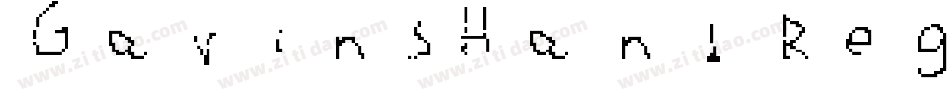 GavinsHand Regular字体转换